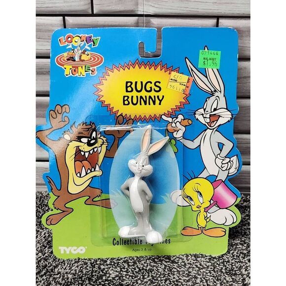1994 Tyco Looney Tunes Bugs Bunny Figurine on Package #A90 - Picture 1 of 6